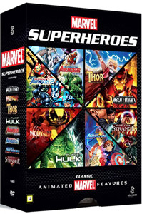 Marvel Superheroes Animated Collection | Planet Hulk / Doctor Strange / Thor: Tales of Asgard / The Invincible Iron Man / Ultimate Avengers: The Movie / Ultimate Avengers II / Next Avengers: Heroes of Tomorrow / Wolverine  |   DVD